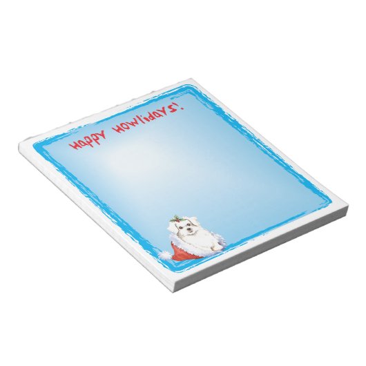 Bloc-note Happy Howlidays Maltese (Incliné)