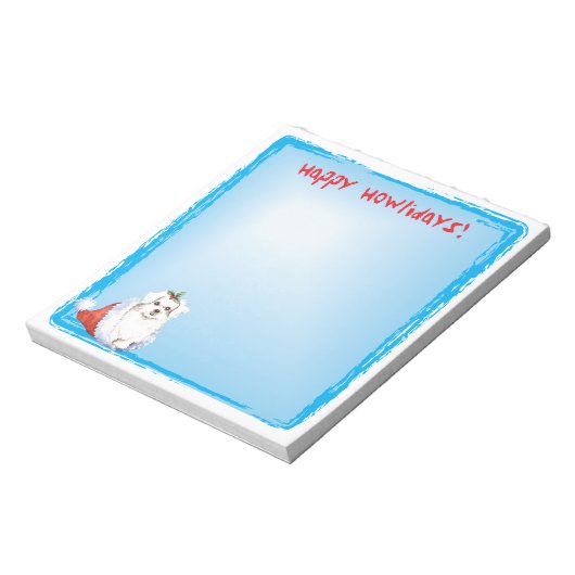 Bloc-note Happy Howlidays Maltese (Tourné)