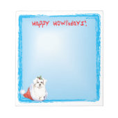 Bloc-note Happy Howlidays Maltese (Devant)