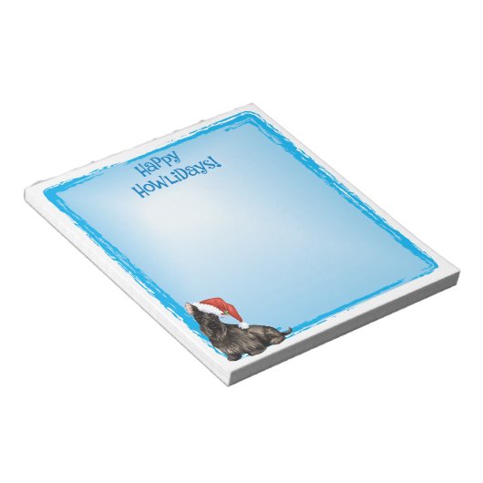 Bloc-note Happy Howlidays Scottish Terrier (Incliné)