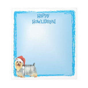 Bloc-note Happy Howlidays Silky Terrier