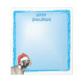 Bloc-note Happy Howlidays Weimaraner Notepad (Devant)