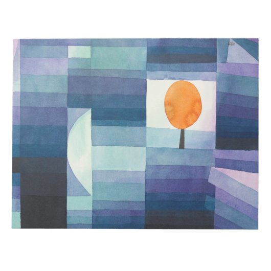 Bloc-note Harbinger of autumn abstract watercolor Paul Klee (Devant)