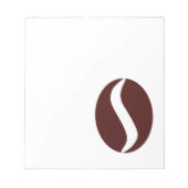 Bloc-note Haricot de café funky (Devant)