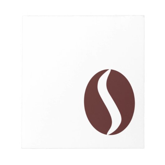 Bloc-note Haricot de café funky (Devant)