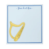 Bloc-note Harpe irlandaise (Devant)