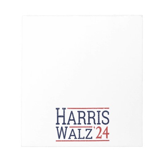 Bloc-note Harris Walz Election 2024 I (Devant)