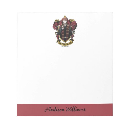 Bloc-note HARRY POTTER™ | Anime Ron Weasley House Crest (Devant)