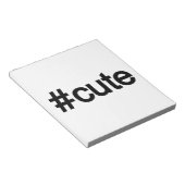 Bloc-note Hashtag # Cute (Incliné)