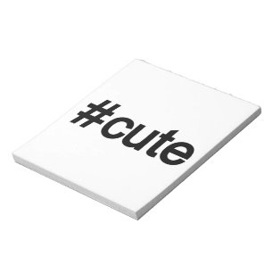 Bloc-note Hashtag # Cute