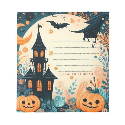 Bloc-note Haunted House Halloween (Devant)