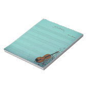 Bloc-note Haute Bohème Violon Turquoise Parties & Exercices (Tourné)