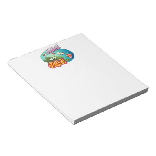 Bloc-note Hawaii Dit Aloha ! (Incliné)