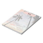 Bloc-note Hawaiian Sunset Palm Tree (Tourné)