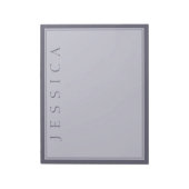 Bloc-note Hazy Purple & Lavender Gray | Votre nom (Tourné)