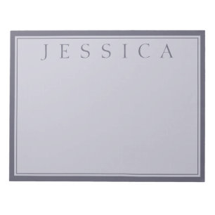 Bloc-note Hazy Purple & Lavender Gray   Votre nom