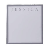 Bloc-note Hazy Purple & Lavender Gray | Your Name (Devant)