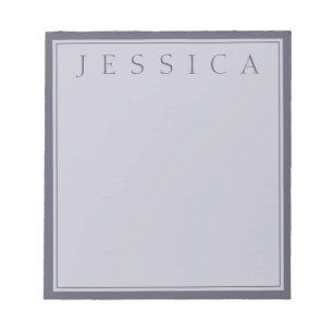 Bloc-note Hazy Purple & Lavender Gray   Your Name