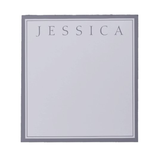 Bloc-note Hazy Purple & Lavender Gray | Your Name (Devant)