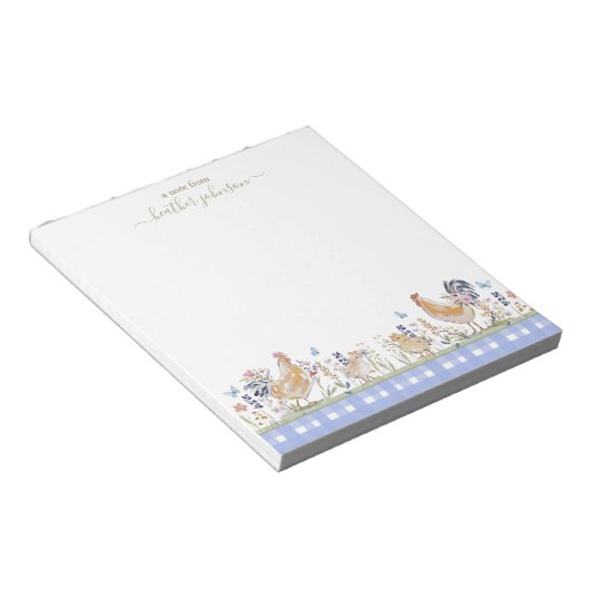 Bloc-note Hearthlight Notes Printemps Douce Gingham de Prair (Incliné)