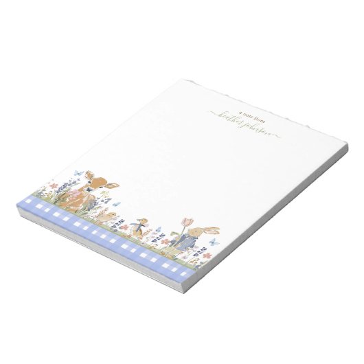 Bloc-note Hearthlight Notes Spring Soft Meadow Gingham (Tourné)