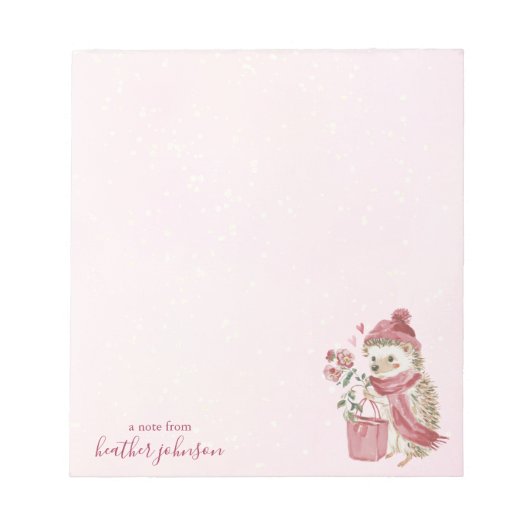 Bloc-note Hearthlight Notes Un Peu D'Amour Hiver Romantique (Devant)