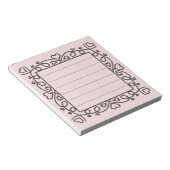 Bloc-note Hearts Border  (Incliné)