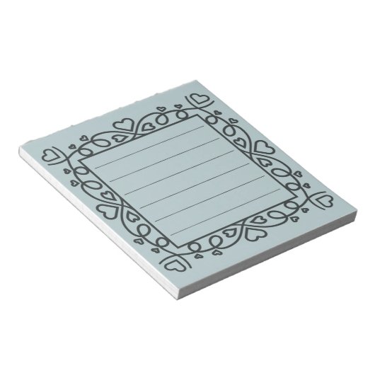 Bloc-note Hearts Border (Incliné)