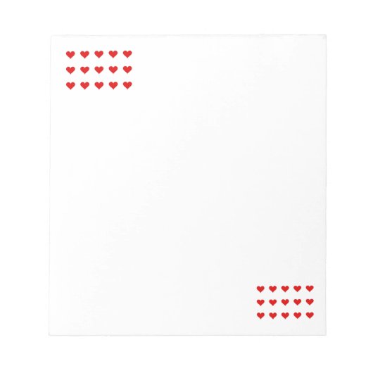 Bloc-note Hearts Notepad (Devant)