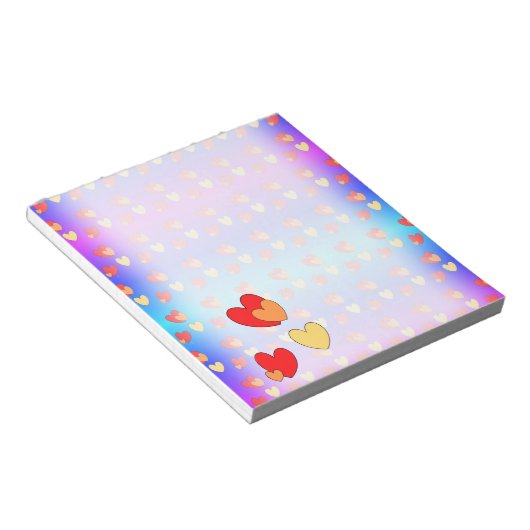 Bloc-note Hearts Pattern Notepad (Incliné)