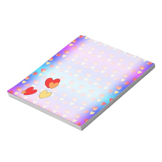 Bloc-note Hearts Pattern Notepad (Tourné)