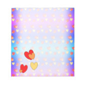 Bloc-note Hearts Pattern Notepad (Devant)