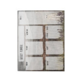 Bloc-note Heather Ghost Planificateur hebdomadaire (Tourné)