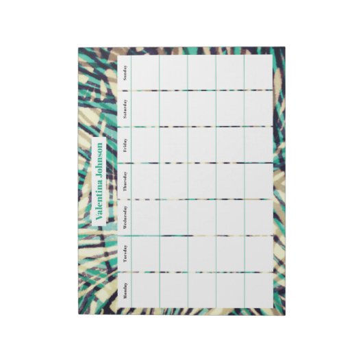 Bloc-note Hebdomadaire (Tourné)