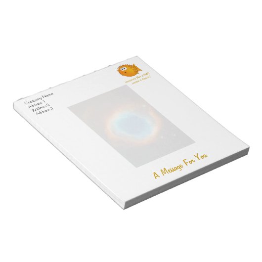 Bloc-note Helix Nebula, Galaxies et étoiles (Incliné)