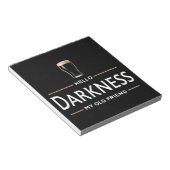 Bloc-note Hello Darkness My Old Friend Funny St Patricks Day (Incliné)