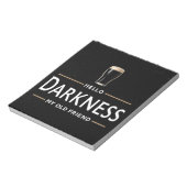 Bloc-note Hello Darkness My Old Friend Funny St Patricks Day (Tourné)