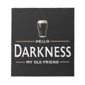 Bloc-note Hello Darkness My Old Friend Funny St Patricks Day (Devant)
