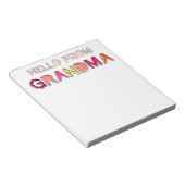 Bloc-note Hello from grand-mère Notepad (Incliné)
