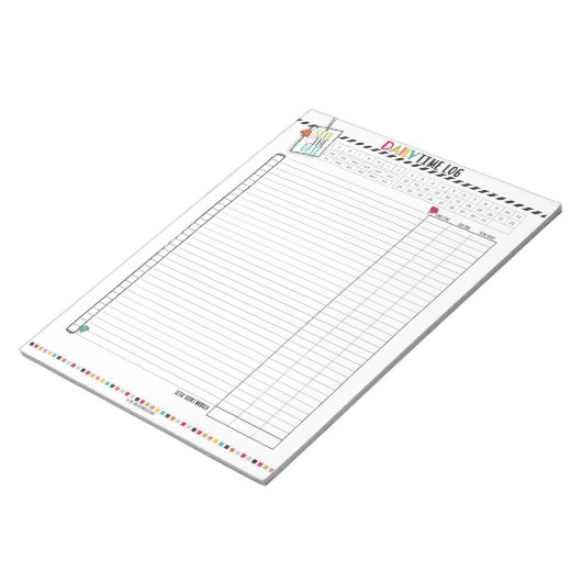 Bloc-note Hello Planner : Pages de suivi journalier (Incliné)