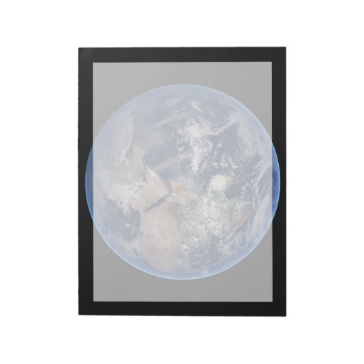 Bloc-note Hémisphère Est Sur La Planète Terre. (Tourné)