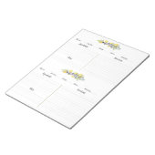 Bloc-note Herbes Lemons Pages de recette botanique (Incliné)