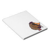 Bloc-note Hérisson Jouer des tuyaux (Incliné)