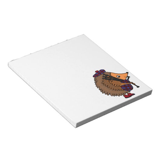 Bloc-note Hérisson Jouer des tuyaux (Incliné)