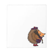 Bloc-note Hérisson Jouer des tuyaux (Devant)