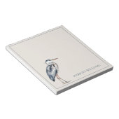 Bloc-note Héron bleu côtier personnalisé (Incliné)