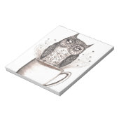 Bloc-note Heure du café Owl (Tourné)
