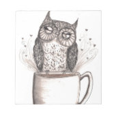 Bloc-note Heure du café Owl (Devant)