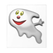 BLOC-NOTE "HEUREUX HALLOWEEN" GHOST (Devant)