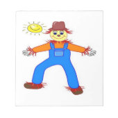 BLOC-NOTE "HEUREUX HALLOWEEN" SCARECROW (Devant)